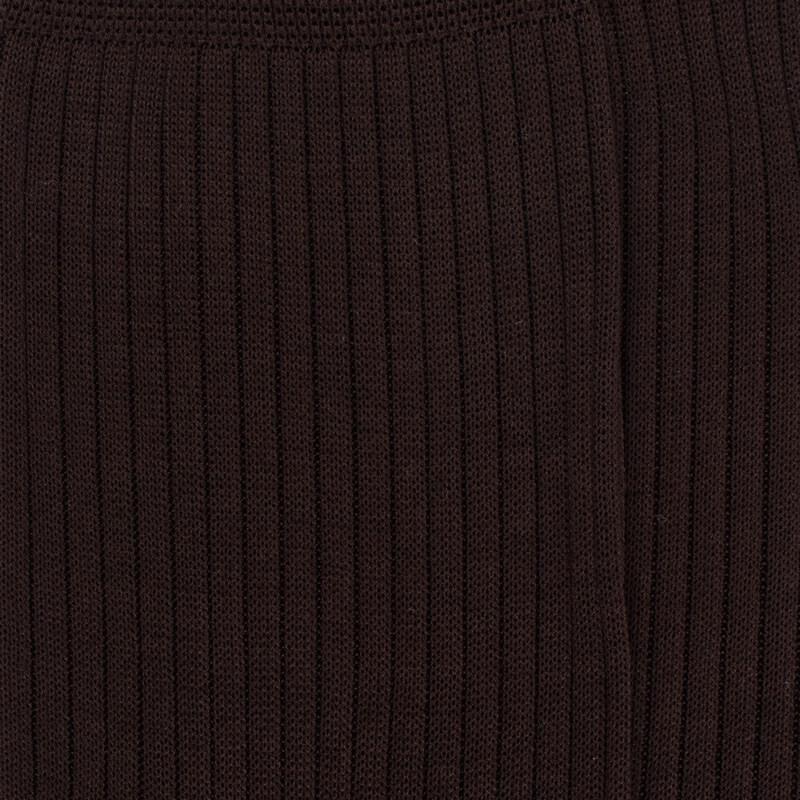 Doré Doré Chaussettes Homme Côtelées En Pur Fil D'Ecosse - Marron