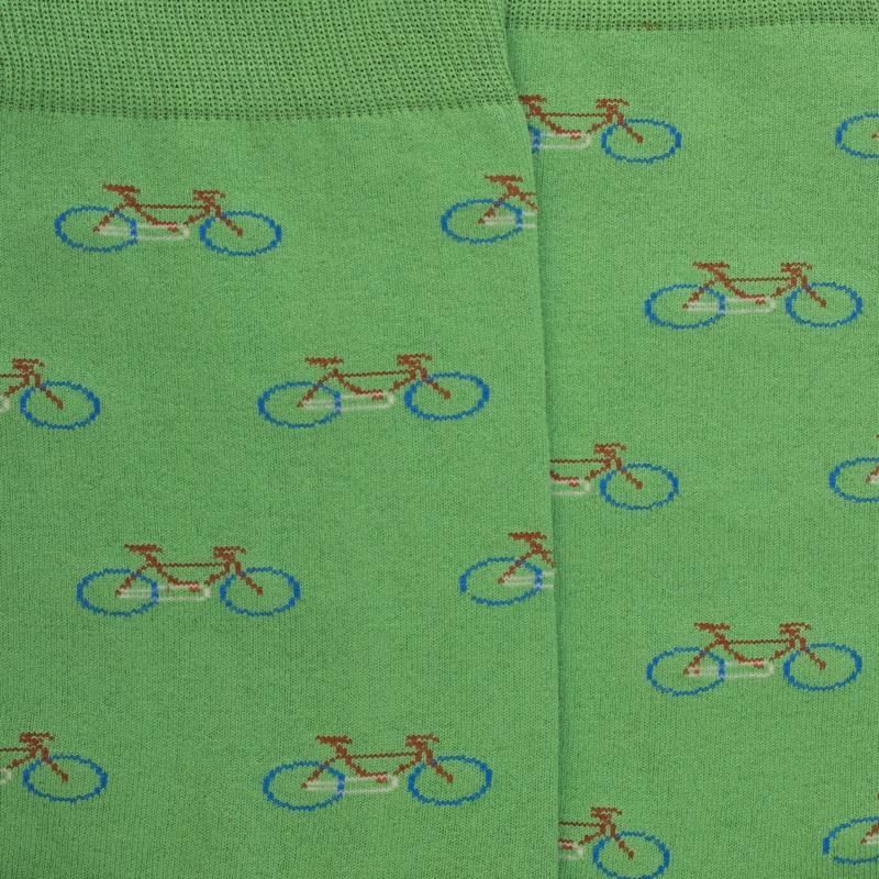 Doré Doré Chaussettes Homme En Coton à Motifs Vélos - Avocat & Abricot