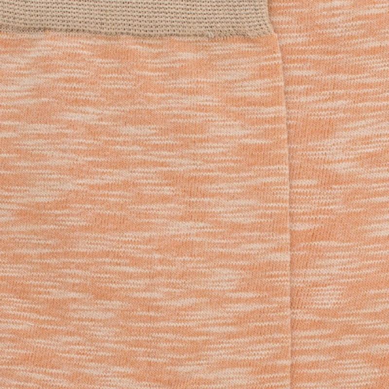 Doré Doré Chaussettes Homme En Coton Chiné - Beige Orangé