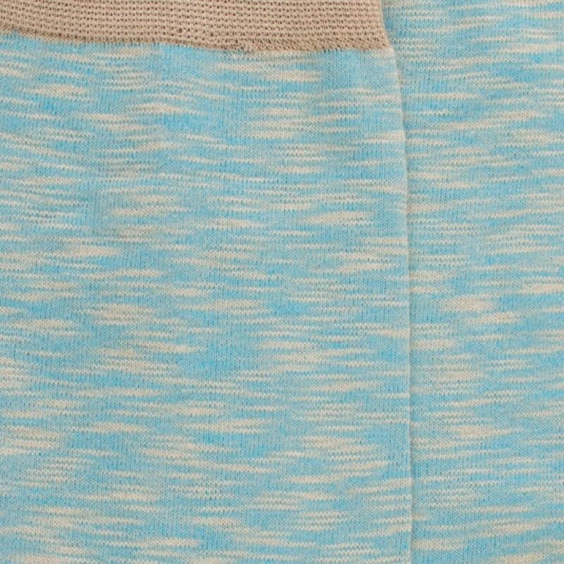 Doré Doré Chaussettes Homme En Coton Chiné - Turquoise