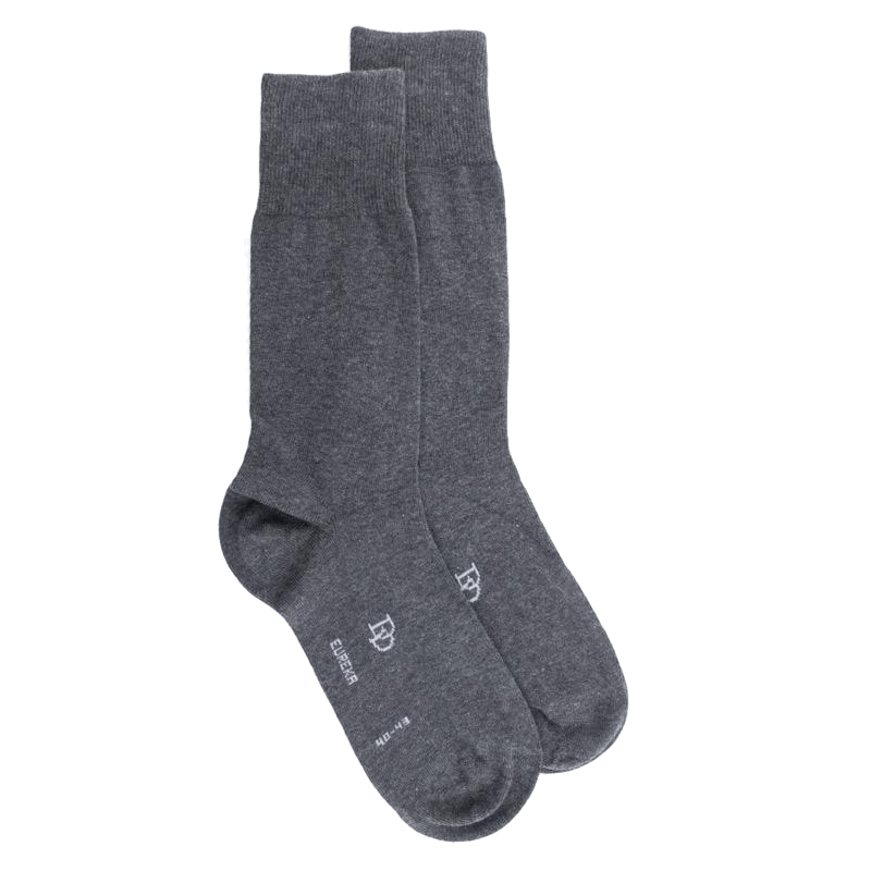 doré doré Chaussettes homme en coton égyptien - Gris suie
