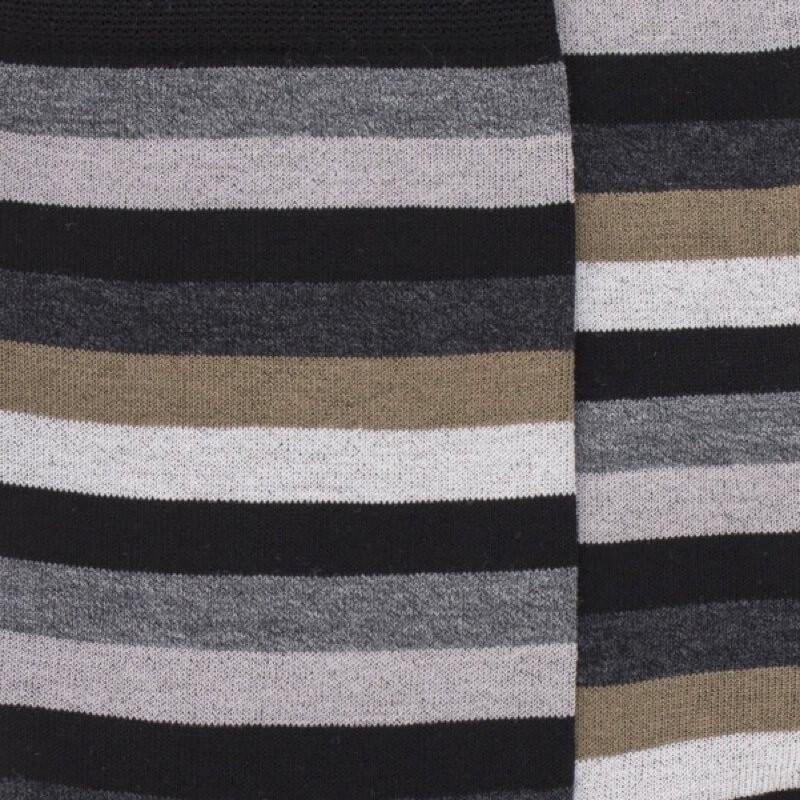 Doré Doré Chaussettes Homme En Fil D'écosse à Rayures Multicolores