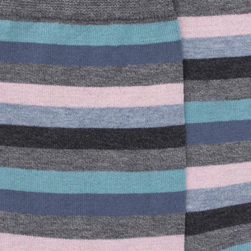Doré Doré Chaussettes Homme En Fil D'écosse à Rayures Multicolores