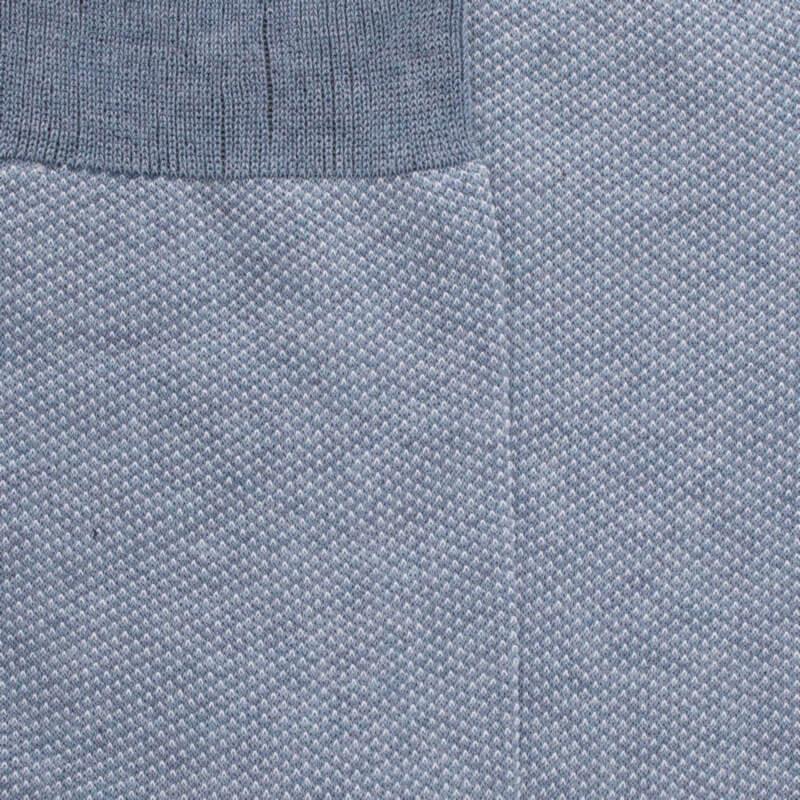 Doré Doré Chaussettes Homme En Fil D'Écosse Renforcé à Motifs Caviar - Bleu Glacier