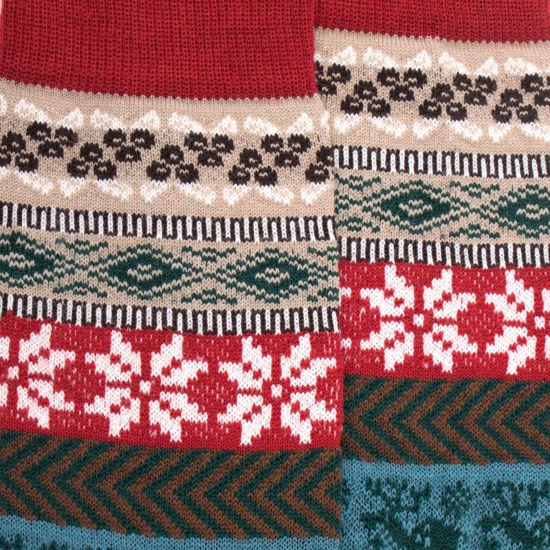 Doré Doré Chaussettes Homme En Laine à Motif De Noël - Beige Sahara