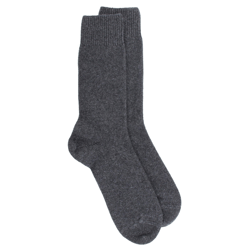 doré doré Chaussettes homme en laine et cachemire - Gris anthracite