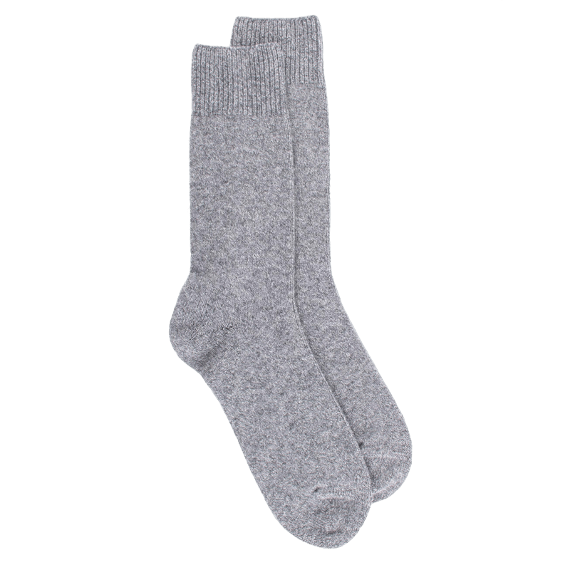 doré doré Chaussettes homme en laine et cachemire - Gris