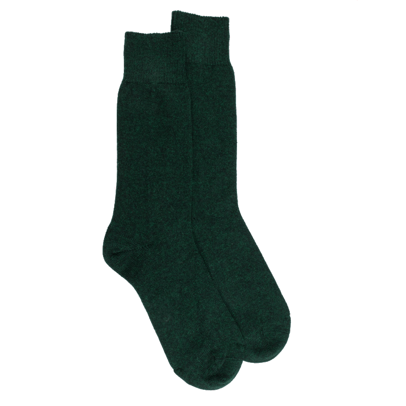 Doré Doré Chaussettes Homme En Laine Et Cachemire - Vert Thym
