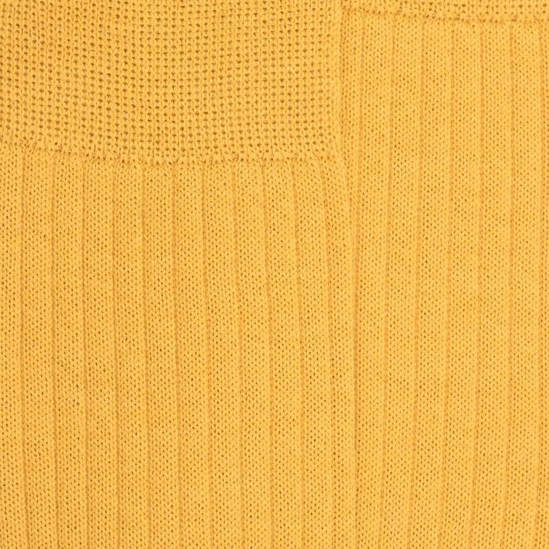 Doré Doré Chaussettes Homme En Laine Mérinos Côtelées - Jaune