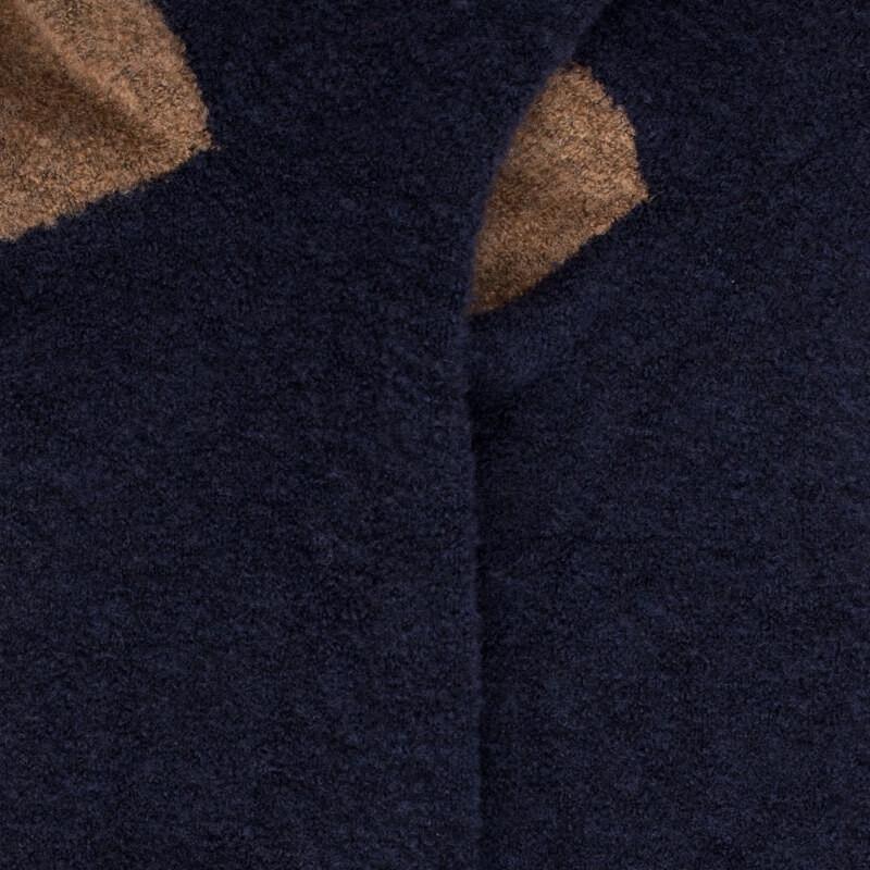 Doré Doré Chaussettes Homme En Laine Polaire - Bleu Marine & Seigle