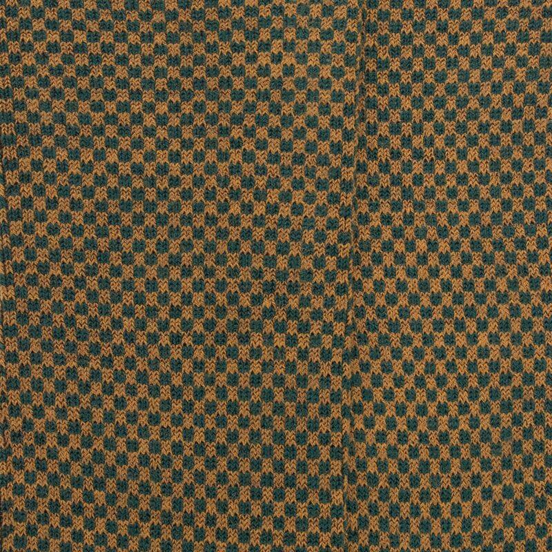 Doré Doré Chaussettes Homme En Laine Sans Bord élastique à Motif Géométrique - Gris-vert Fer & Safran