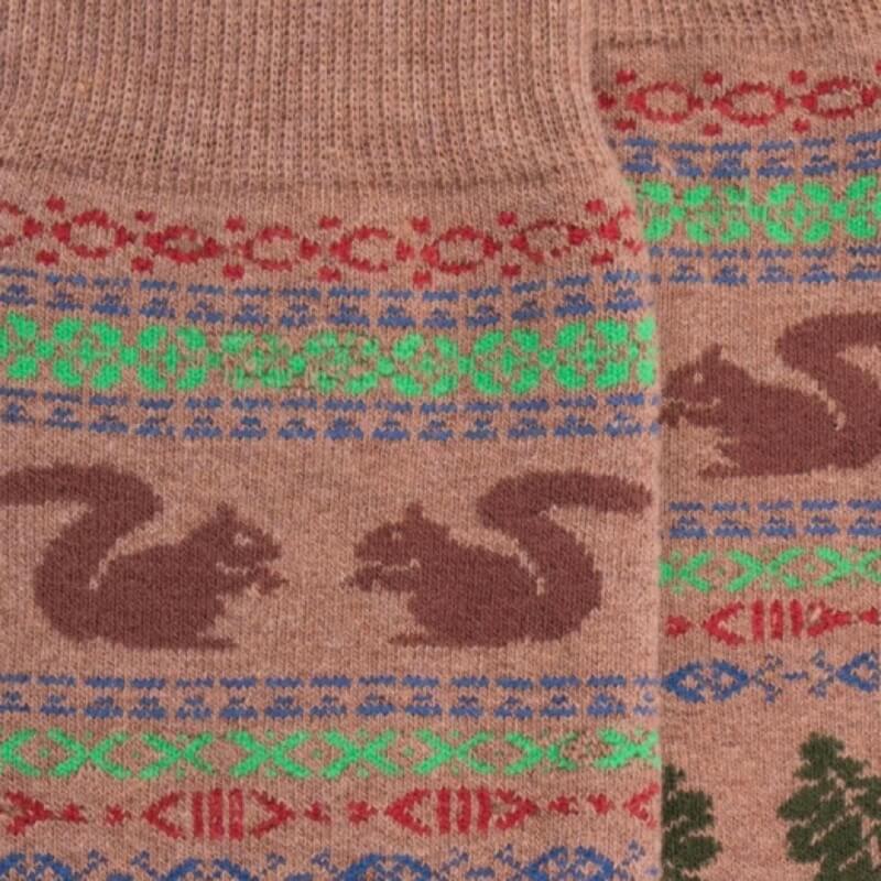 Doré Doré Chaussettes Homme épaisses En Coton à Motif Automnal