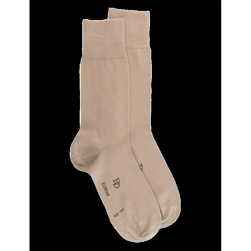 doré doré Chaussettes homme Eureka en coton égyptien - Beige