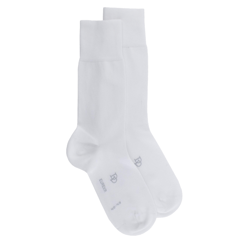 doré doré Chaussettes homme Eureka en coton égyptien - Blanc
