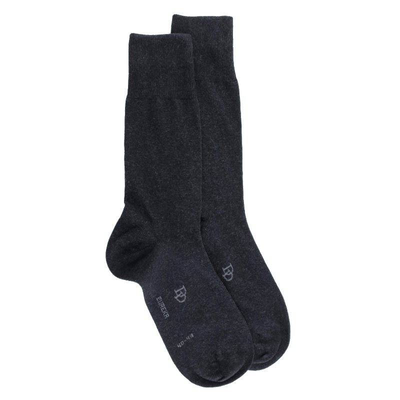 doré doré Chaussettes homme Eureka en coton égyptien - Gris