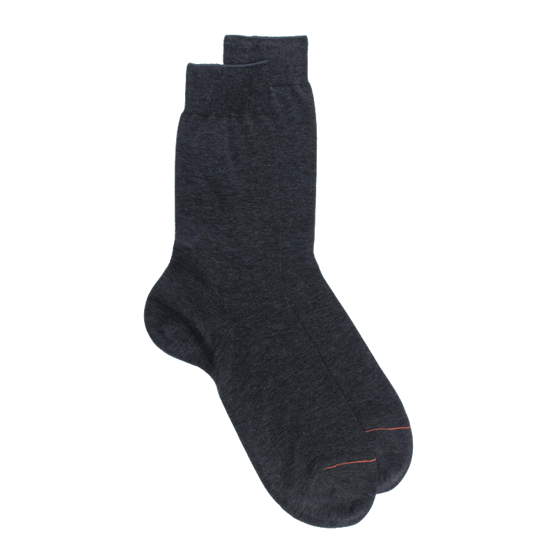 doré doré Chaussettes homme fines 100% fil d'Écosse - Gris Otarie