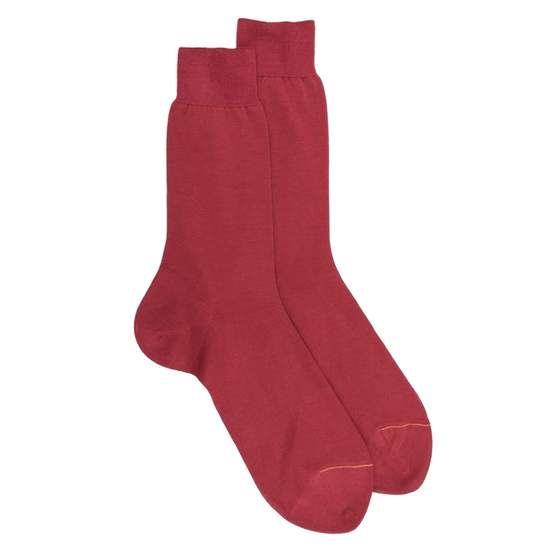 doré doré Chaussettes homme fines 100% fil d'Écosse - Rouget