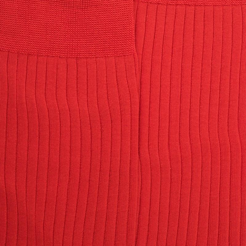 Doré Doré Chaussettes Homme Fines à Côtes En Fil D'Écosse - Orange Minium