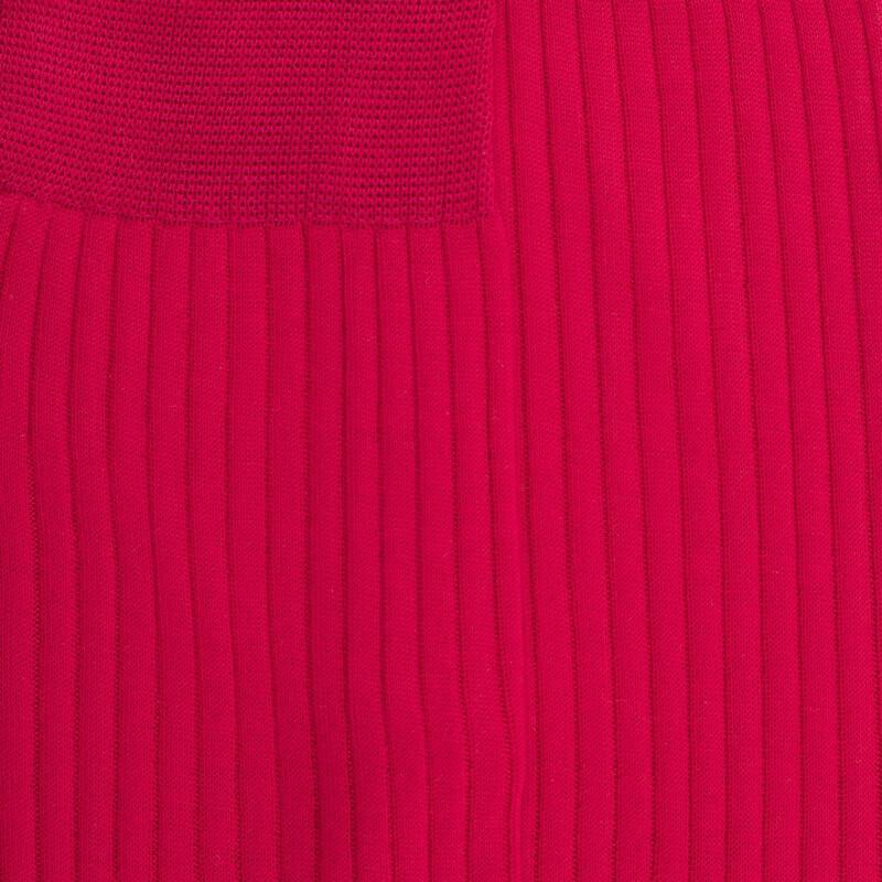 Doré Doré Chaussettes Homme Fines à Côtes En Fil D'Écosse - Rouge Cerise