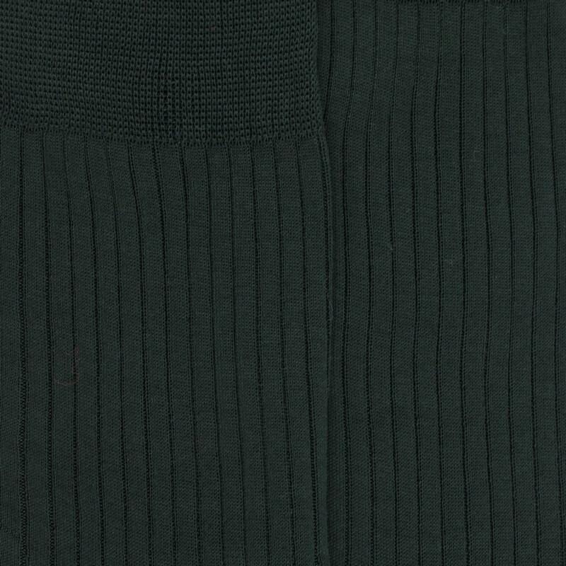 Doré Doré Chaussettes Homme Fines à Côtes En Fil D'Écosse - Vert Thym