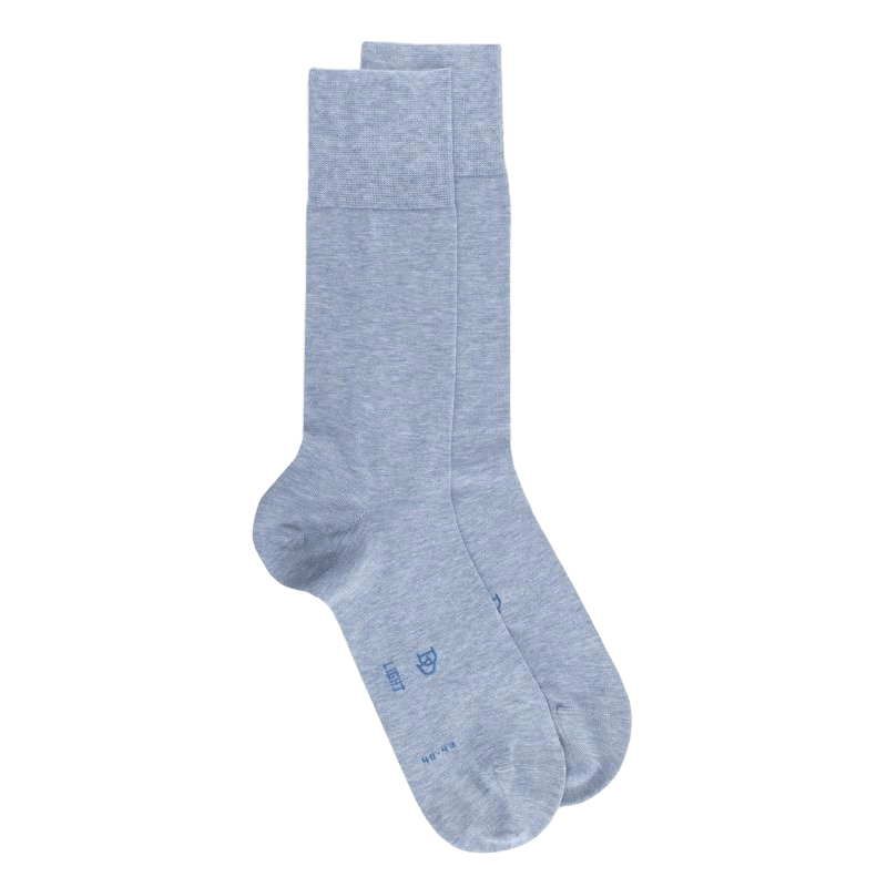 doré doré Chaussettes homme fines en fil d'Écosse - Bleu Glacier
