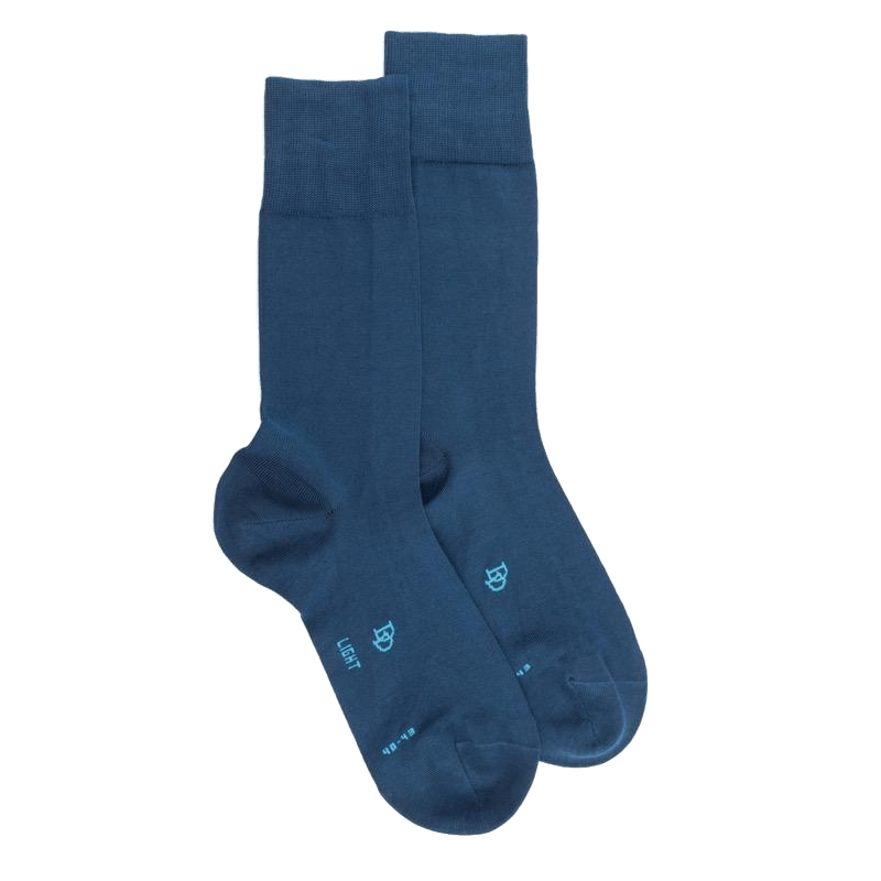 doré doré Chaussettes homme fines en fil d'Écosse - Bleu
