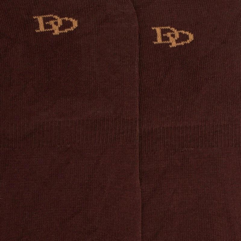 Doré Doré Chaussettes Homme Invisibless Et Fines En Fil D'Écosse - Marron Cacao