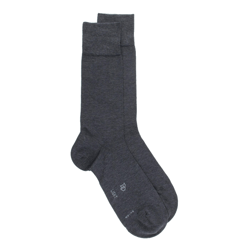 Doré Doré Chaussettes Homme Light En Fil D'écosse Et Polyamide - Gris Anthracite