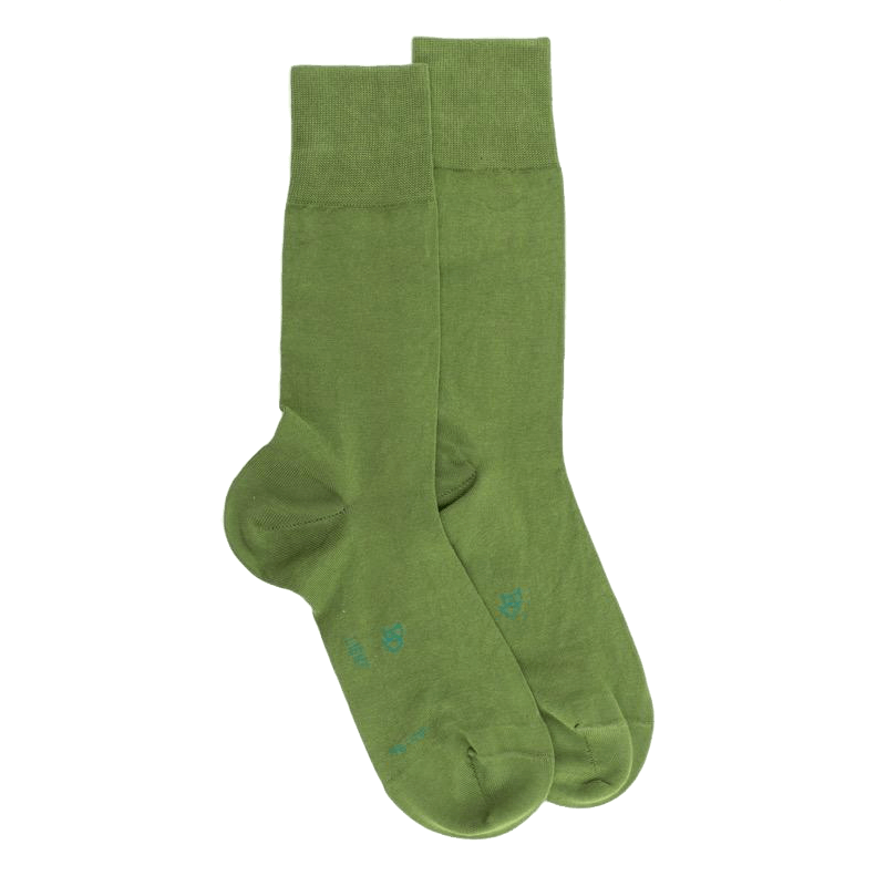 doré doré Chaussettes homme Light en fil d'écosse et Polyamide - Vert campagne