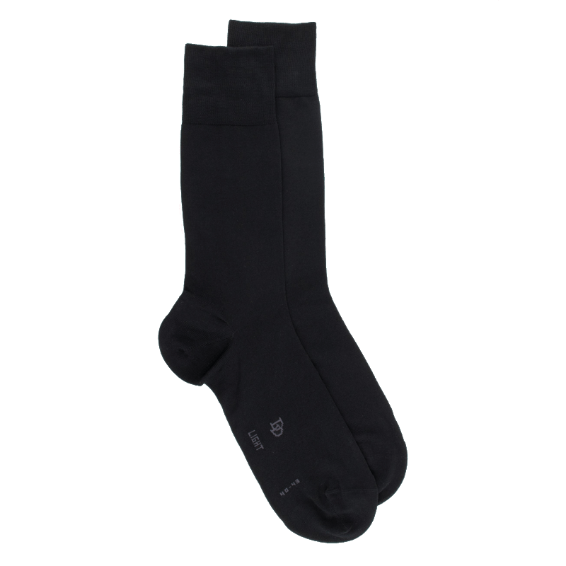 doré doré Chaussettes Homme Light en fil d'écosse et Polyamide - Noir