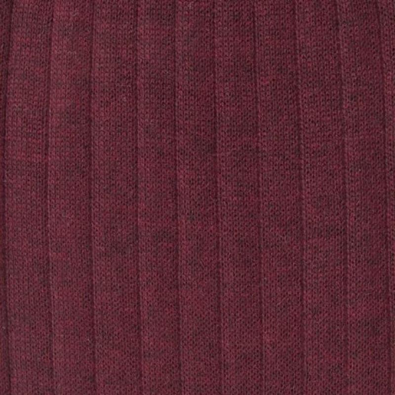 Doré Doré Chaussettes Homme Luxe En Cachemire Et Soie - Bordeaux