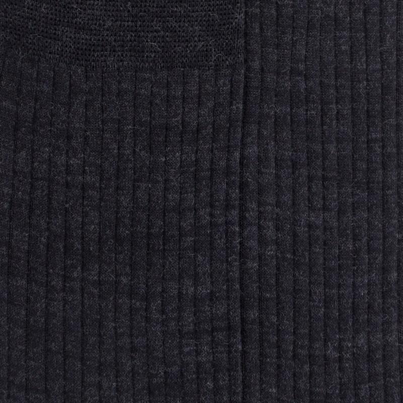 Doré Doré Chaussettes Homme Luxe En Laine Mérinos Extra Fine - Gris