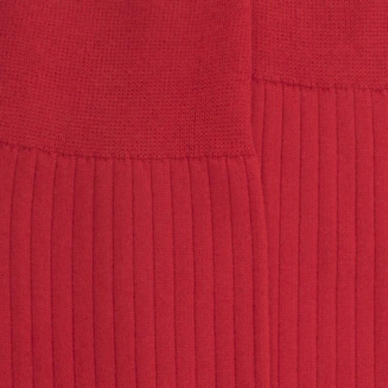 Doré Doré Chaussettes Homme Luxe En Pur Coton égyptien - Rouge Ponceau