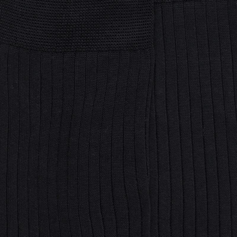 Doré Doré Chaussettes Homme Luxe En Pur Fil D'écosse Extra Fin - Noir