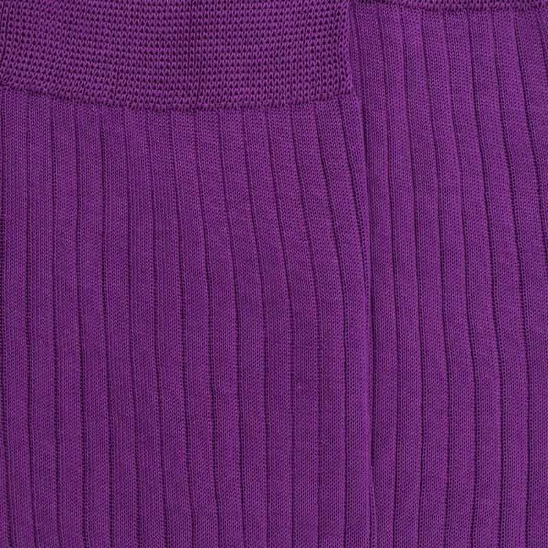 Doré Doré Chaussettes Homme Luxe En Pur Fil D'écosse Extra Fin - Violet Provence