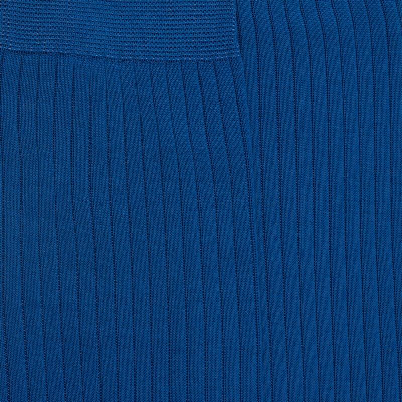 Doré Doré Chaussettes Homme Luxe En Pur Fil D'écosse Extra Fin - Bleu