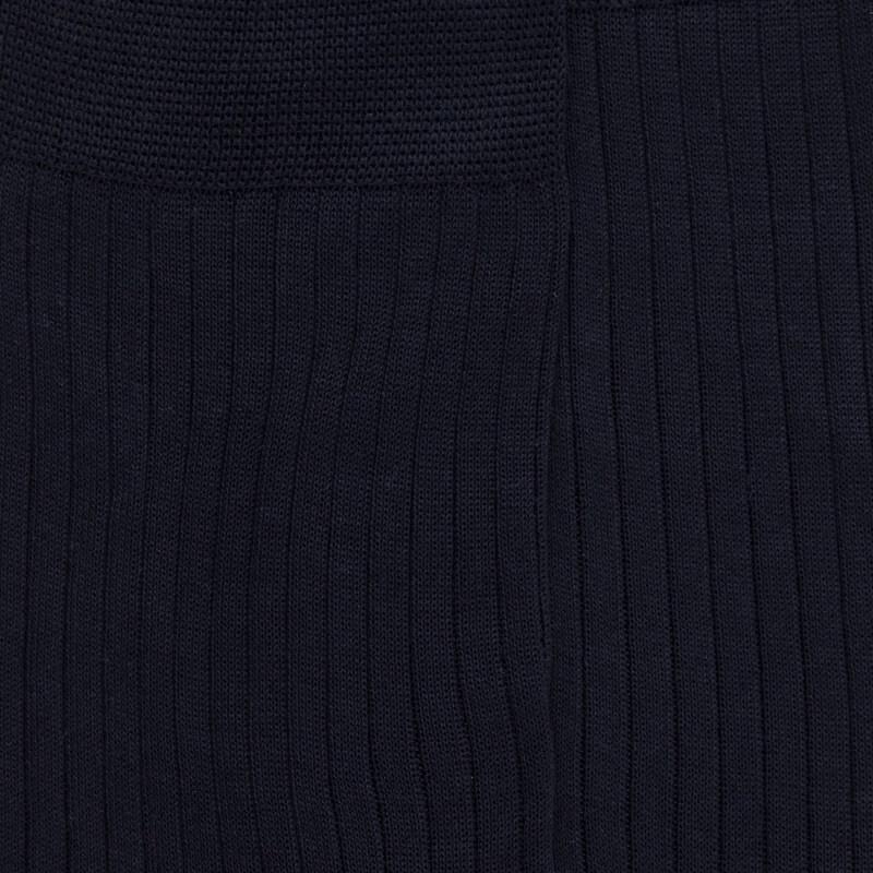 Doré Doré Chaussettes Homme Luxe En Pur Fil D'écosse Extra Fin - Bleu Foncé