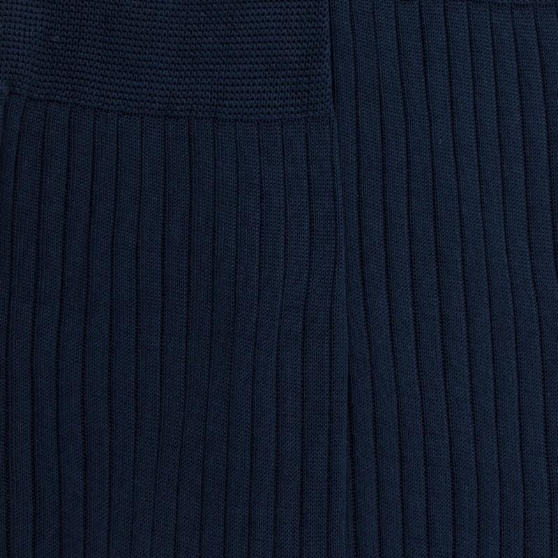 Doré Doré Chaussettes Homme Luxe En Pur Fil D'écosse Extra Fin - Bleu Marine
