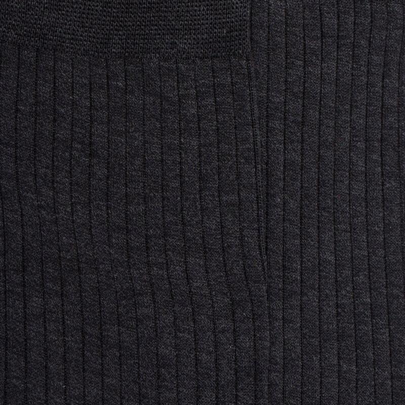Doré Doré Chaussettes Homme Luxe En Pur Fil D'écosse Extra Fin - Gris Anthracite