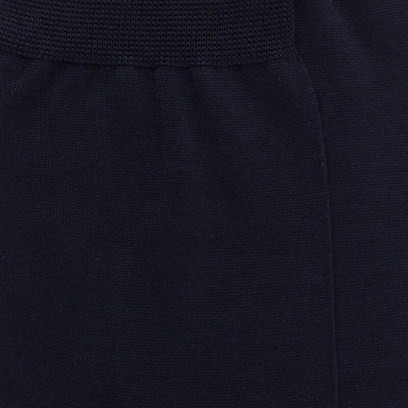 Doré Doré Chaussettes Homme Luxe En Pur Fil D'écosse Extra Fin - Bleu Marine Foncé