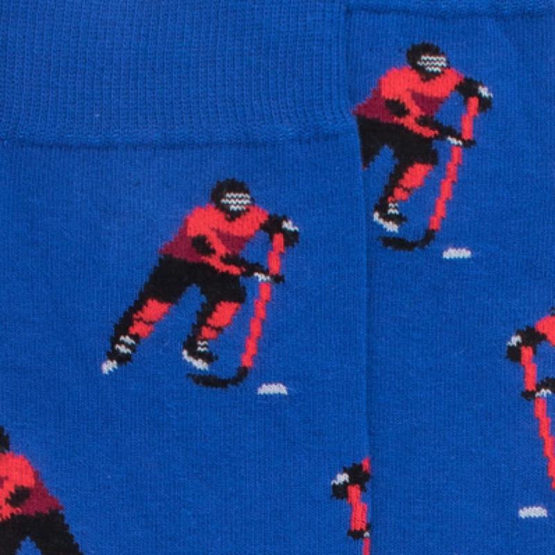 Doré Doré Chaussettes Homme Oxford En Coton à Motif Hockeyeur