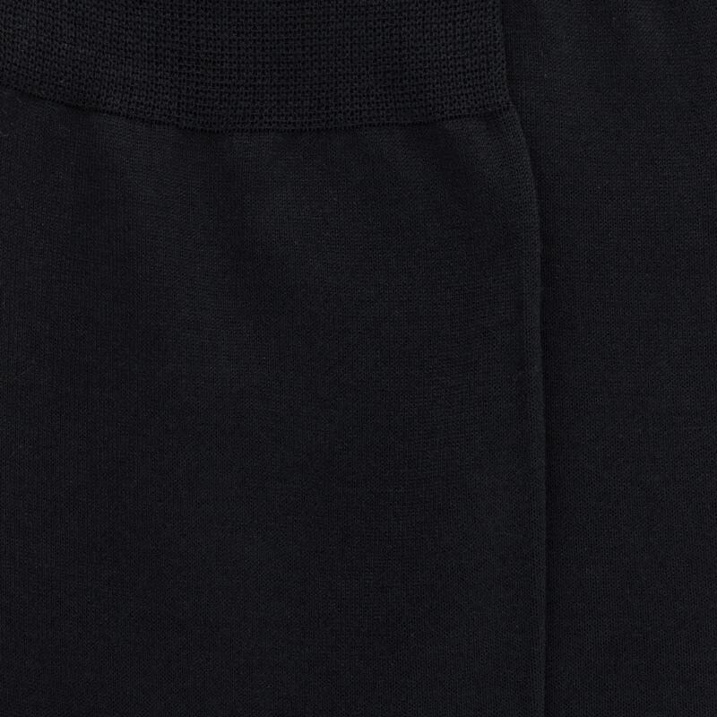 Doré Doré Chaussettes Homme Pur Fil D'écosse En Maille Jersey - Noir