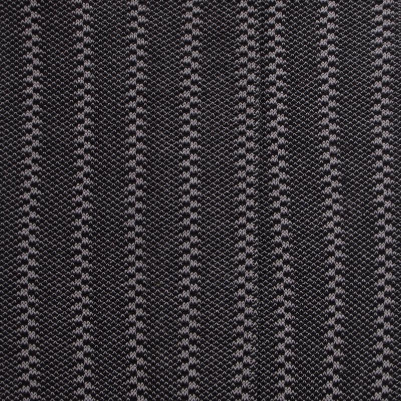 Doré Doré Chaussettes Homme Sans Bord élastique En Fil D'Écosse à Motifs Rayures Verticales - Noir & Gris Rocheux