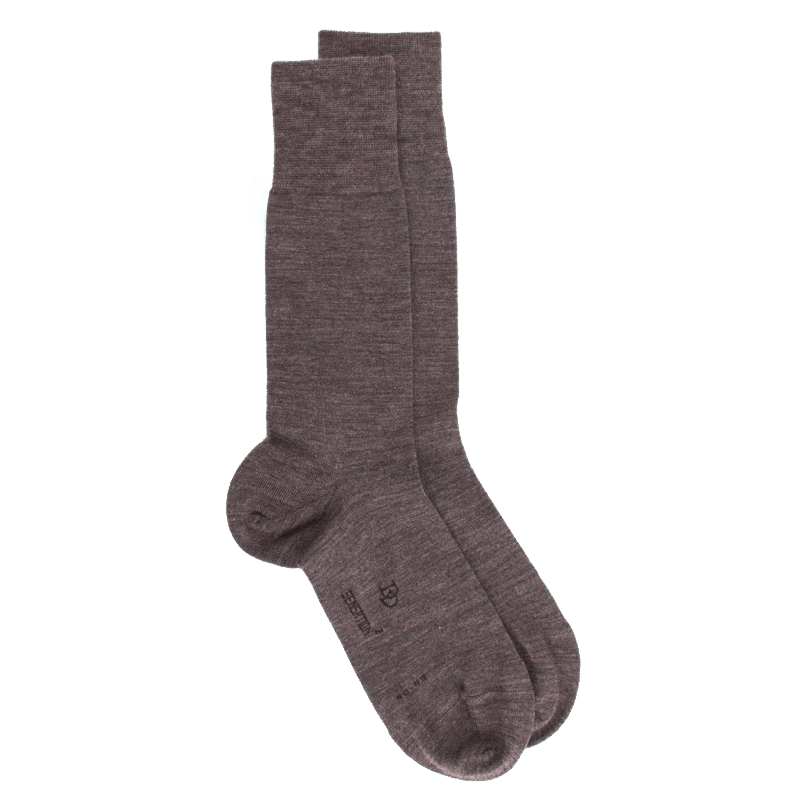 doré doré Chaussettes homme Sensation en laine mérinos & Coton égyptien - Loutre