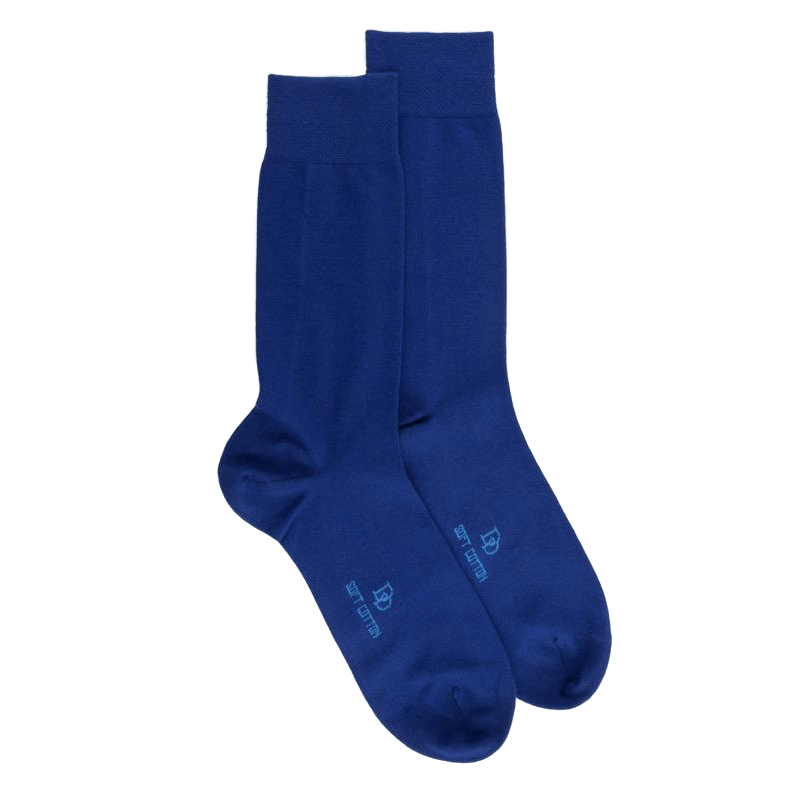 Doré Doré Chaussettes Homme Soft Cotton - Bleu France