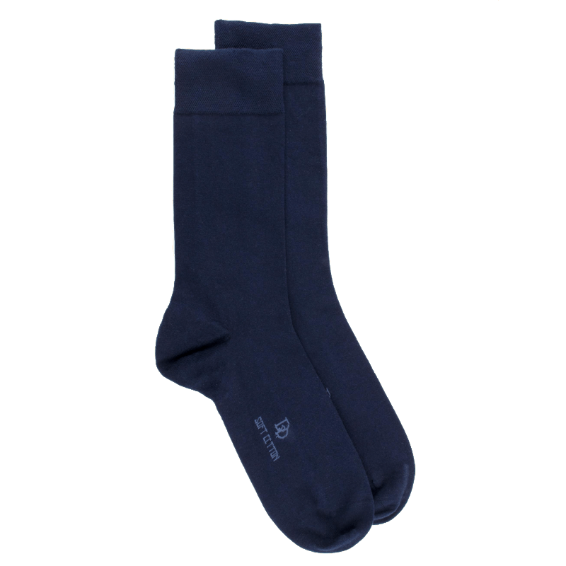 doré doré Chaussettes homme Soft Cotton - Bleu marine