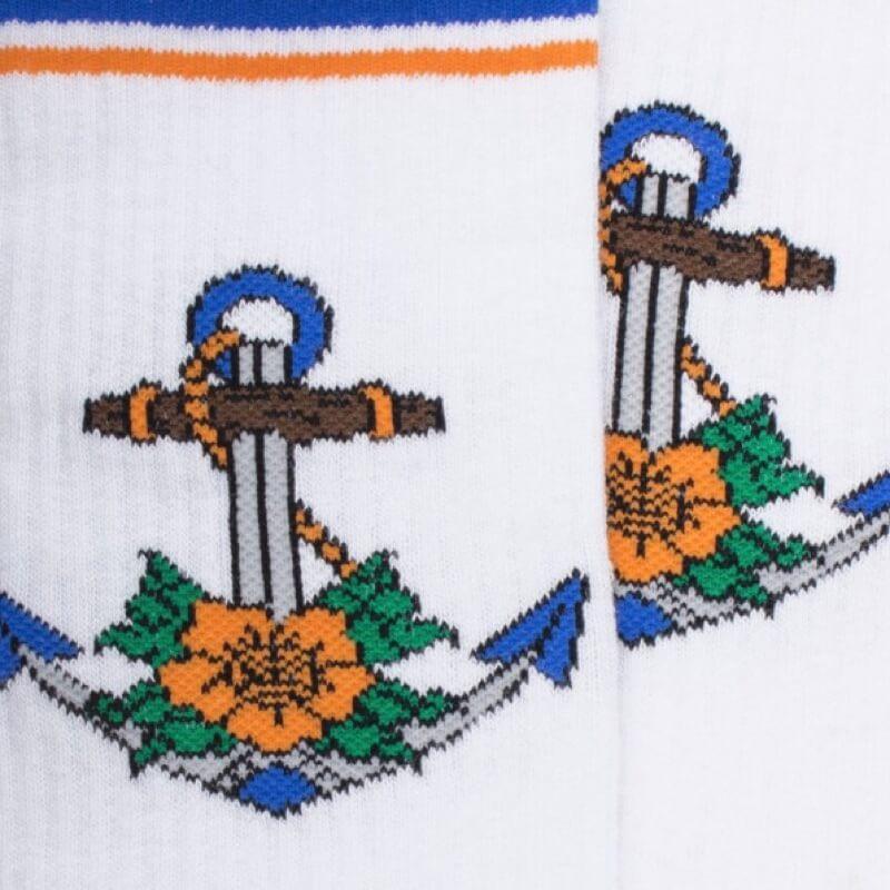 Doré Doré Chaussettes Hommes à Bouclettes - Motif Ancre
