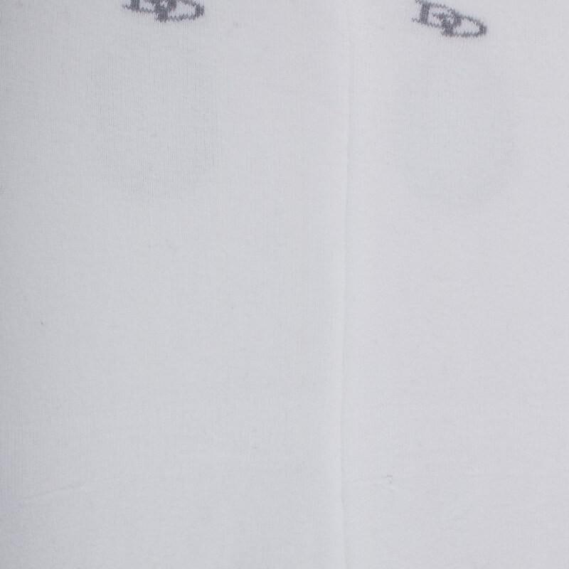 Doré Doré Chaussettes Invisibles Homme En Coton Bouclettes Et Bandes Anti-glisse - Blanc