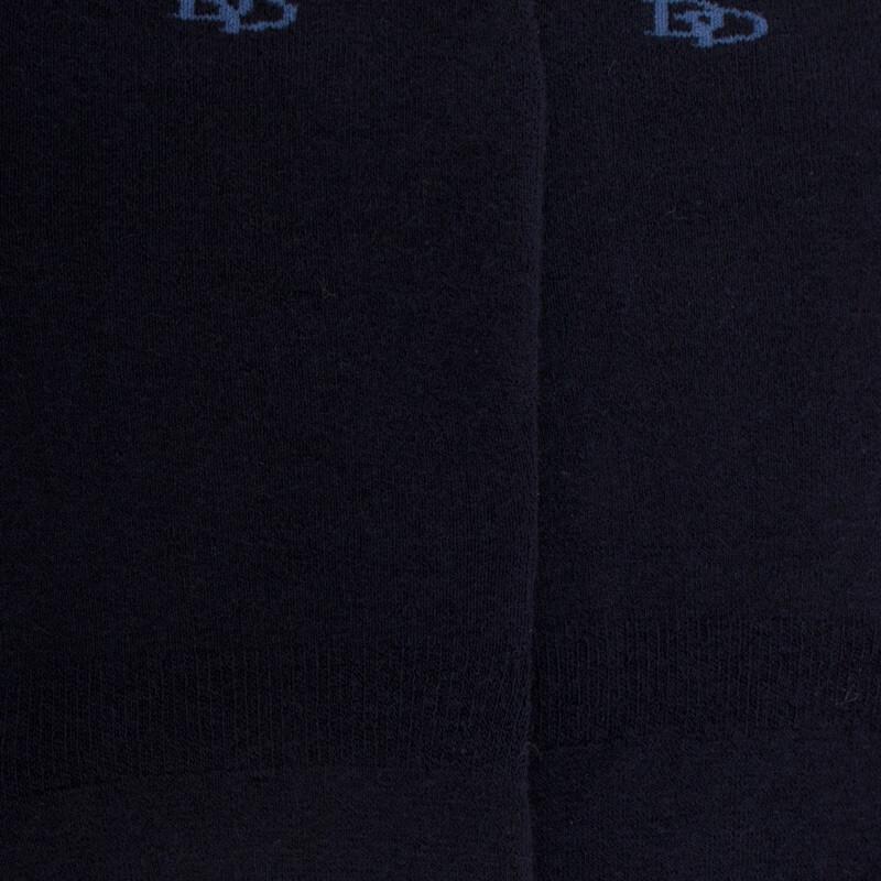 Doré Doré Chaussettes Invisibles Homme En Coton Bouclettes Et Bandes Anti-glisse - Bleu Marine