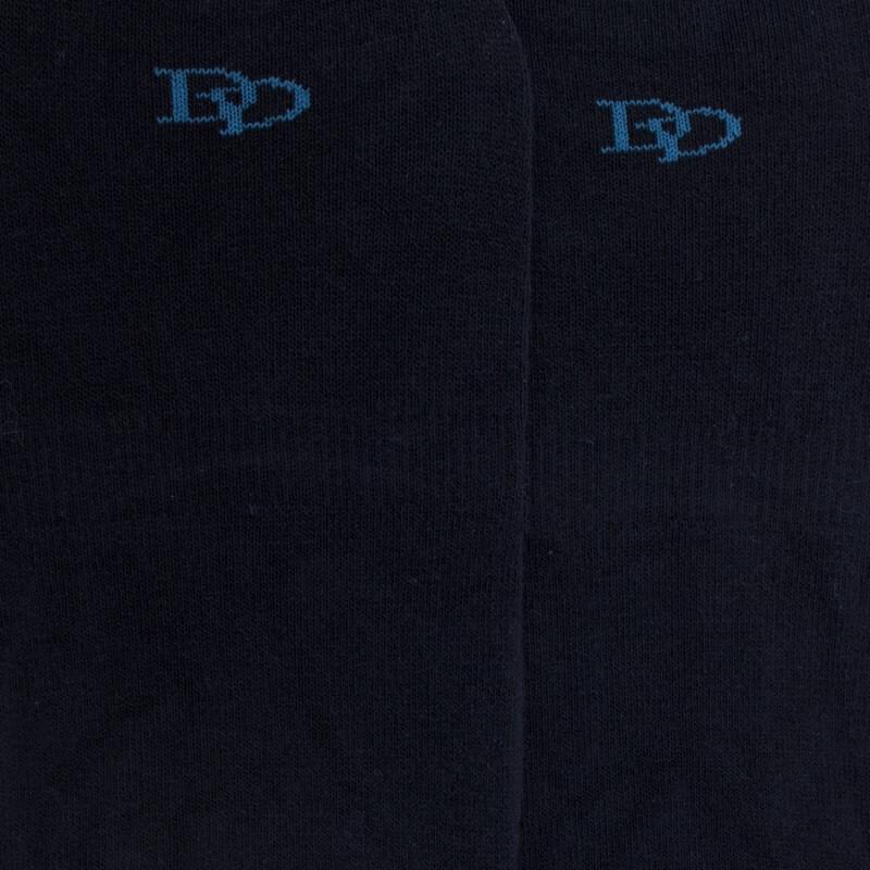 Doré Doré Chaussettes Invisibles Homme En Coton égyptien Et Bandes Anti-glisse - Bleu Marine